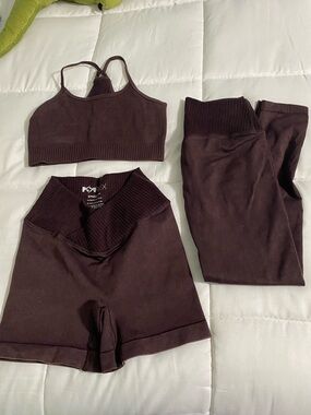 POPFLEX 3 Piece Set in Deep Brown
